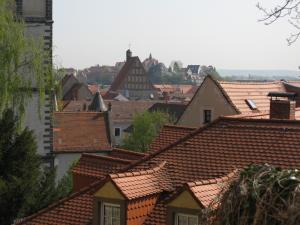 Вид на крыши Мейсена с лестницы Зеленштайг Вид на крыши, Мейсен, Германия