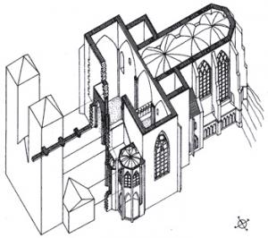 Строительство Мейсенского собора, состояние в 1270 году, реконструкция