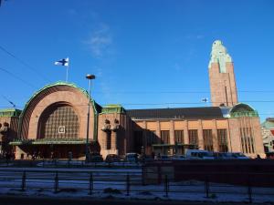 Здание центрального вокзала, Хельсинки, Финляндия