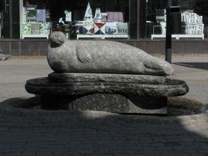 Памятник сайменской нерпе в Лаппеенранте, Финляндия