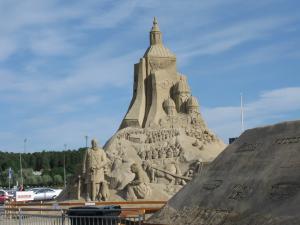 Замок из песка в Лаппеенранте, Финляндия
