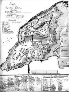 Крепость Акерсхус, план 1802 года