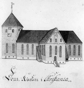 Кафедральный собор Осло в XVIII веке