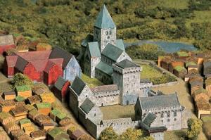 Средневековая церковь Св. Халльварда в Осло, реконструкция