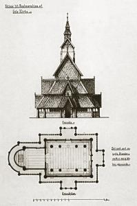 Ставкирка из Гуля, проект реставрации 1883 года