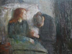 Эдвард Мунк. «Больная девочка» (1885-1886) (фрагмент)