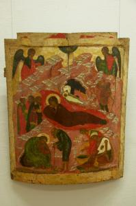 Икона «Рождество Христово», XVI век, Новгород