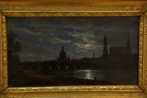 И.-X. Даль. «Дрезден в лунном свете» (1838)