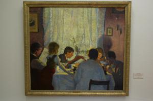 Густав Венцель. «Завтрак. Семья художника» (1885)