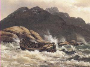 И.-X. Даль. «Кораблекрушение у норвежского побережья»