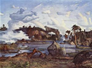 Ларс Хертервиг. «Лесное озеро» (1865)
