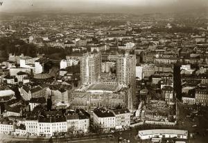 Ратуша в Осло строится, фото 1935 года