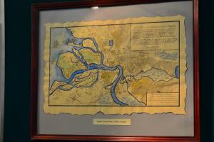 Карта устья Невы, 1698 год
