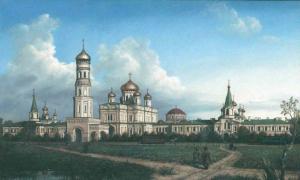 Воскресенский Новодевичий монастырь, Санкт-Петербург. Вид с исторической колокольней