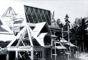Дом Репина в процессе реконструкции 1950-х