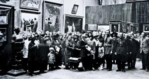 Открытие выставки И.Е. Репина по случаю его 80-летия в Русском музее (1925)