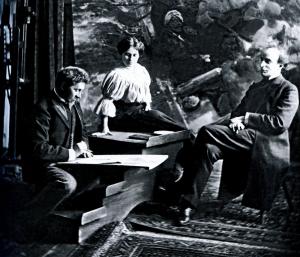 Репин рисует Г. Ге (1906)