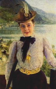 Репин. Тирольская шапочка. Портрет Н.Б. Нордман-Северовой (1901)