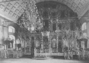 Сампсониевский собор. Иконостас главного придела (фото начала XX века)