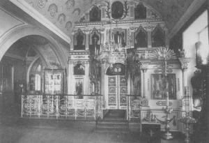 Сампсониевский собор. Иконостас правого придела (фото начала XX века)