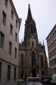 Фасад церкви Св. Елизаветы, Базель, Швейцария