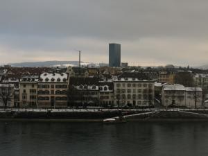 Вид на башню Мессетурм, Базель, Швейцария