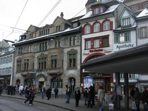 Площадь Barfuesserplatz, Базель, Швейцария