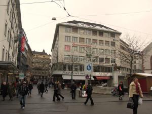 Площадь Barfuesserplatz, Базель, Швейцария