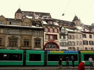 Площадь Barfuesserplatz, Базель, Швейцария