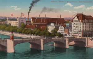 Вид Базеля в 1910 году, открытка