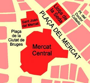 Центральный рынок на Рыночной площади, Валенсия, Испания