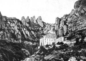 Монастырь Монсеррат, иллюстрация 1888 года