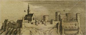 Домский собор и Тоомпеаский замок на гравюре начала XVII века