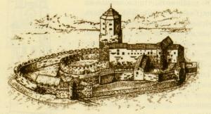 Выборгский замок после строительных мероприятий середины XVI века, реконструкция