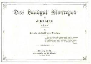Поэма «Имение Монрепо в Финляндии»